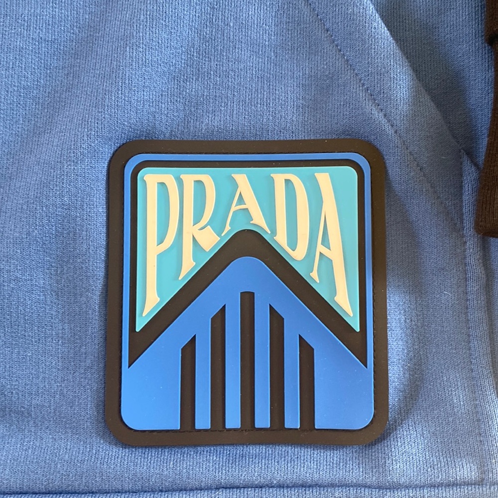 Prada 1/4 zip hoodie sweatshirt.